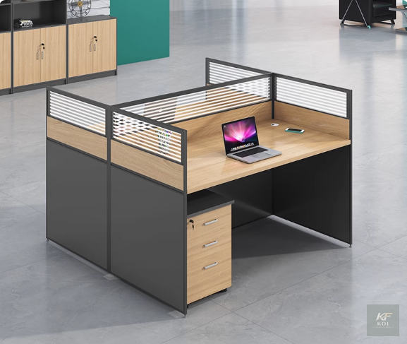 Dual Way Modular Office Workstation, dual-way office workstation, 2-way modular workstation, 2-person office workstation, dual office desk, two-seater office desk, modular office workstation, shared o