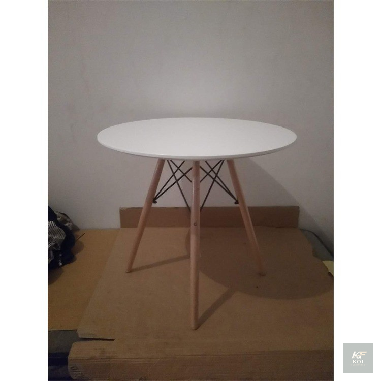 Eames Round Table, Eames round dining table Kenya, modern Eames table Nairobi, round Eames dining table, contemporary round table Kenya, minimalist round dining table, Eames-style pedestal table, mode