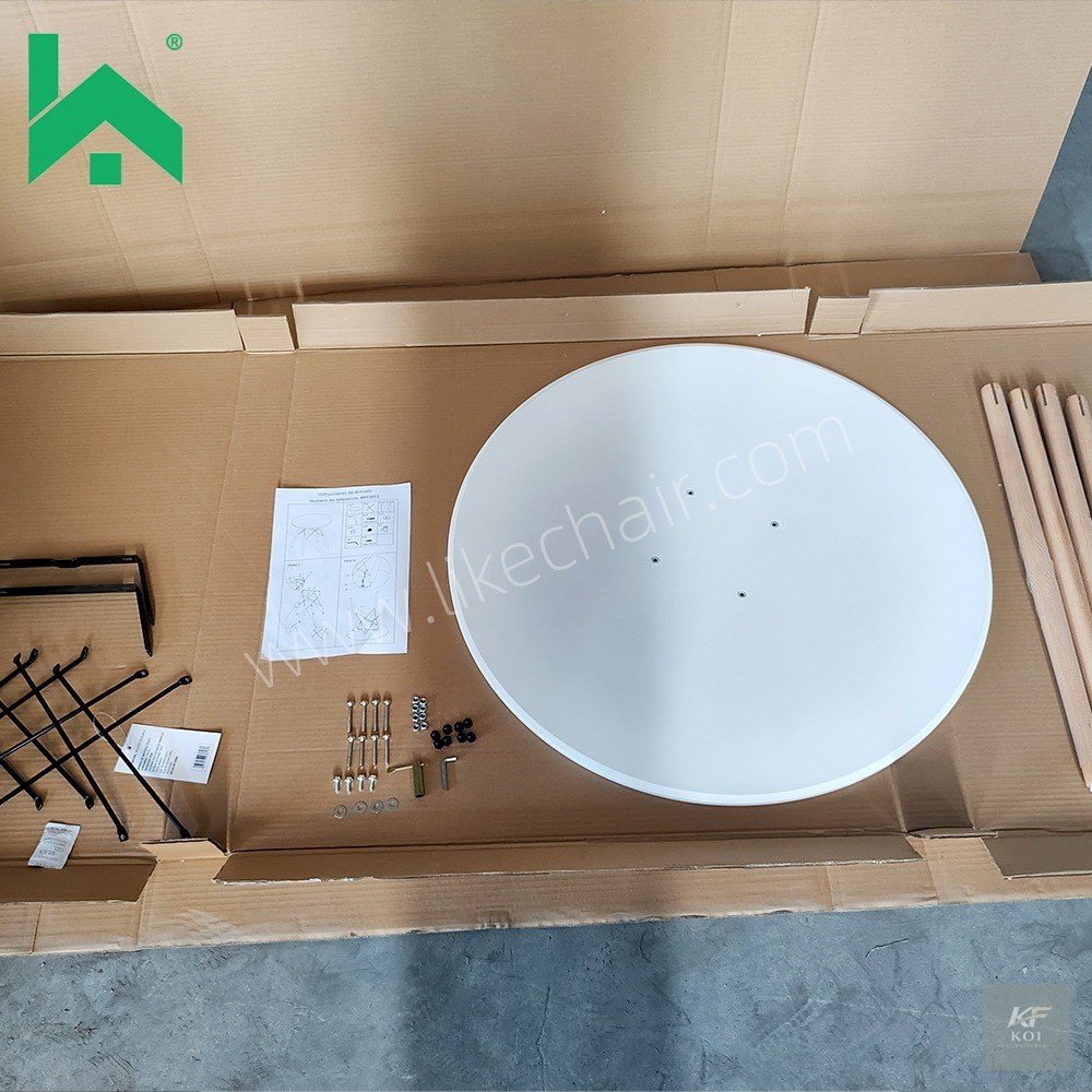 Eames Round Table, Eames round dining table Kenya, modern Eames table Nairobi, round Eames dining table, contemporary round table Kenya, minimalist round dining table, Eames-style pedestal table, mode