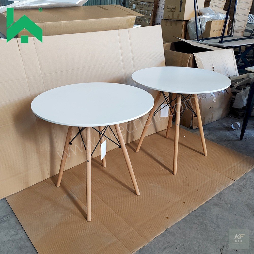 Eames Round Table, Eames round dining table Kenya, modern Eames table Nairobi, round Eames dining table, contemporary round table Kenya, minimalist round dining table, Eames-style pedestal table, mode