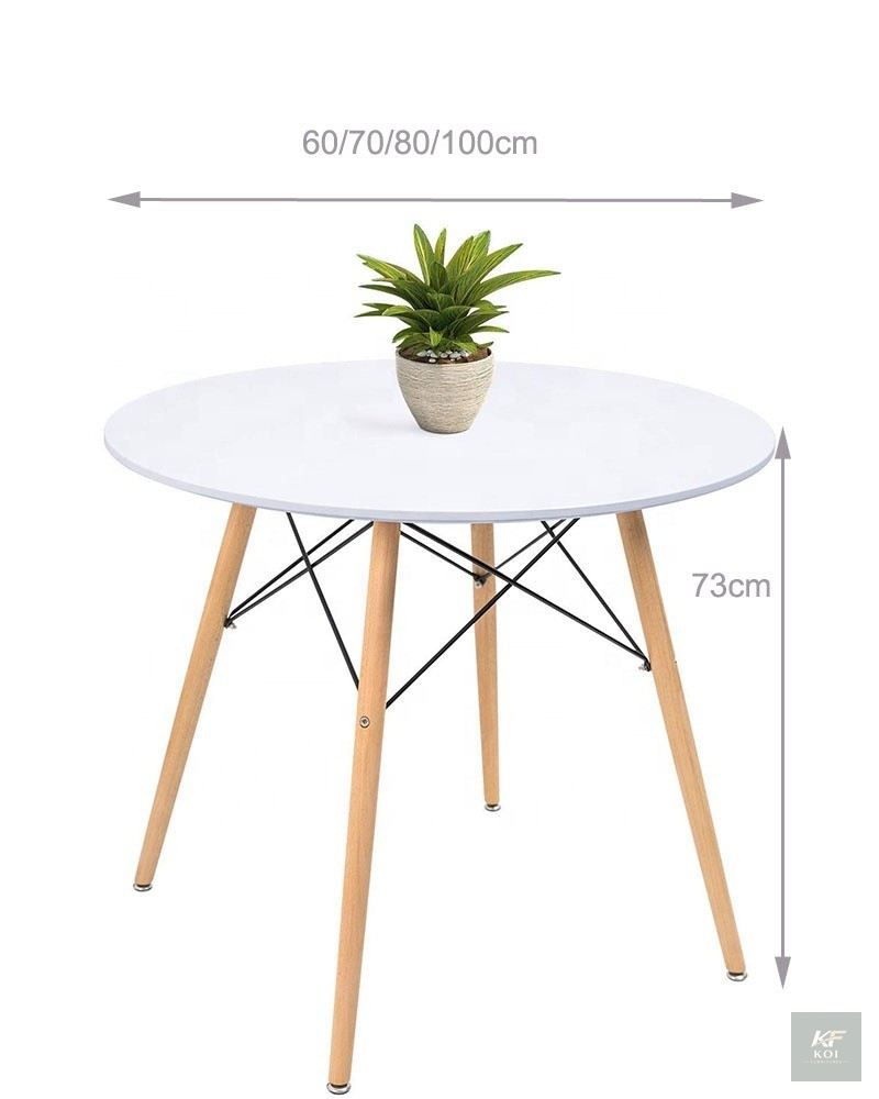 Eames Round Table, Eames round dining table Kenya, modern Eames table Nairobi, round Eames dining table, contemporary round table Kenya, minimalist round dining table, Eames-style pedestal table, mode