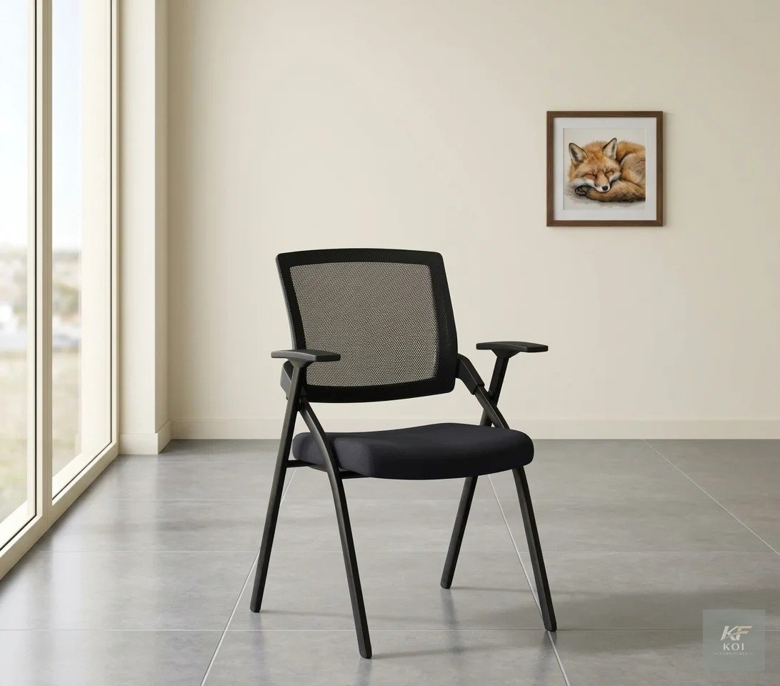 Foldable Portable Office Chair, foldable office chair, portable office chair, folding office chair, portable folding chair, collapsible office chair, compact office chair, space-saving office chair, l