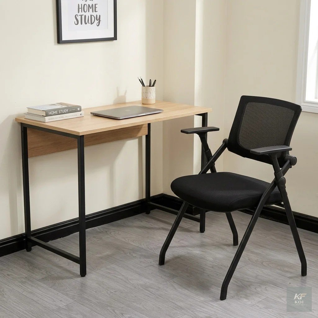 Foldable Portable Office Chair, foldable office chair, portable office chair, folding office chair, portable folding chair, collapsible office chair, compact office chair, space-saving office chair, l