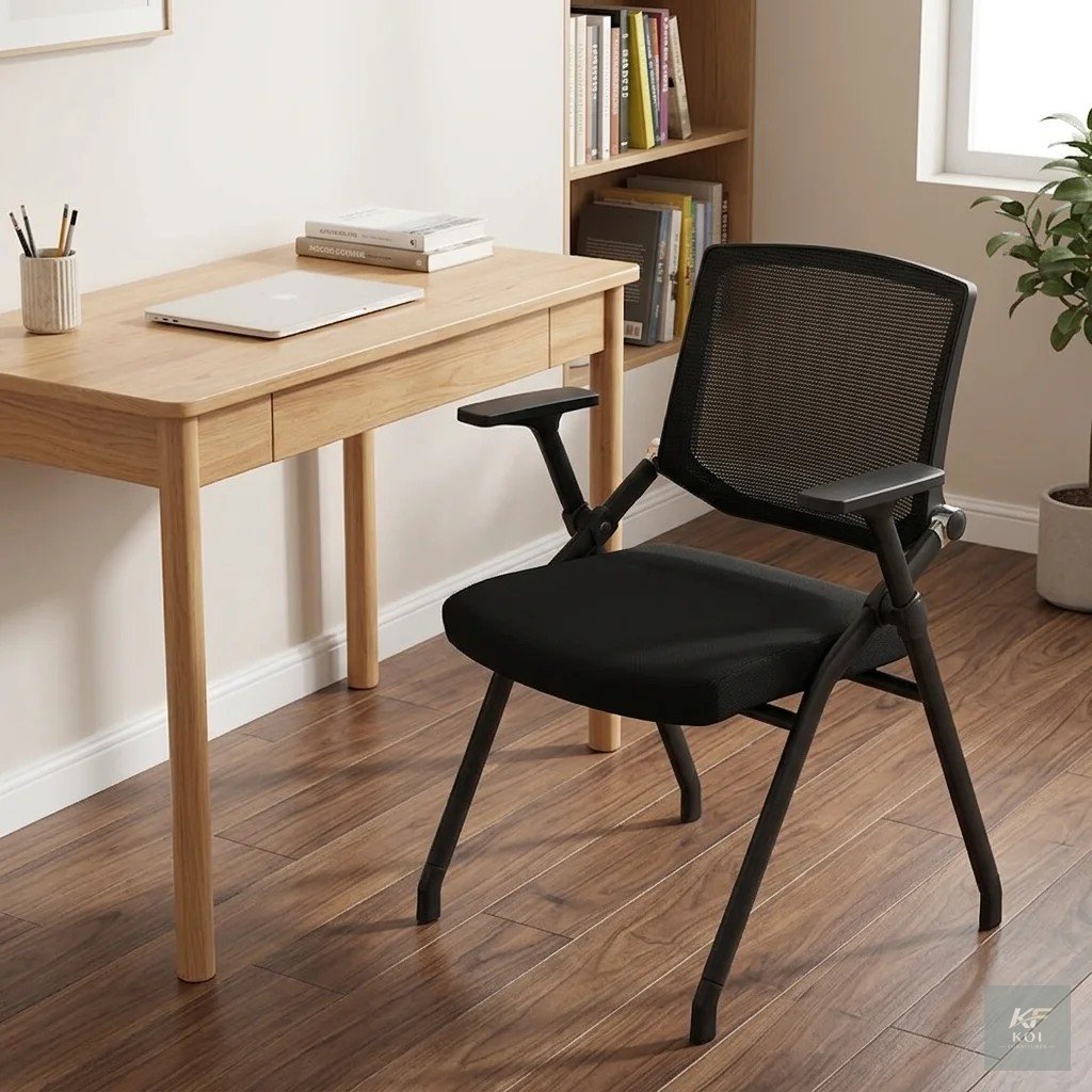 Foldable Portable Office Chair, foldable office chair, portable office chair, folding office chair, portable folding chair, collapsible office chair, compact office chair, space-saving office chair, l