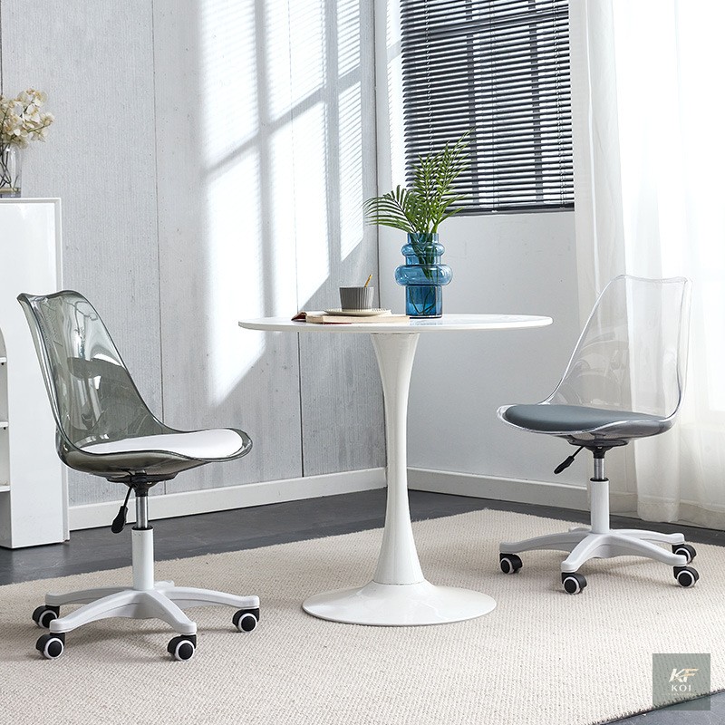 Clear Eames Swivel Chair 6