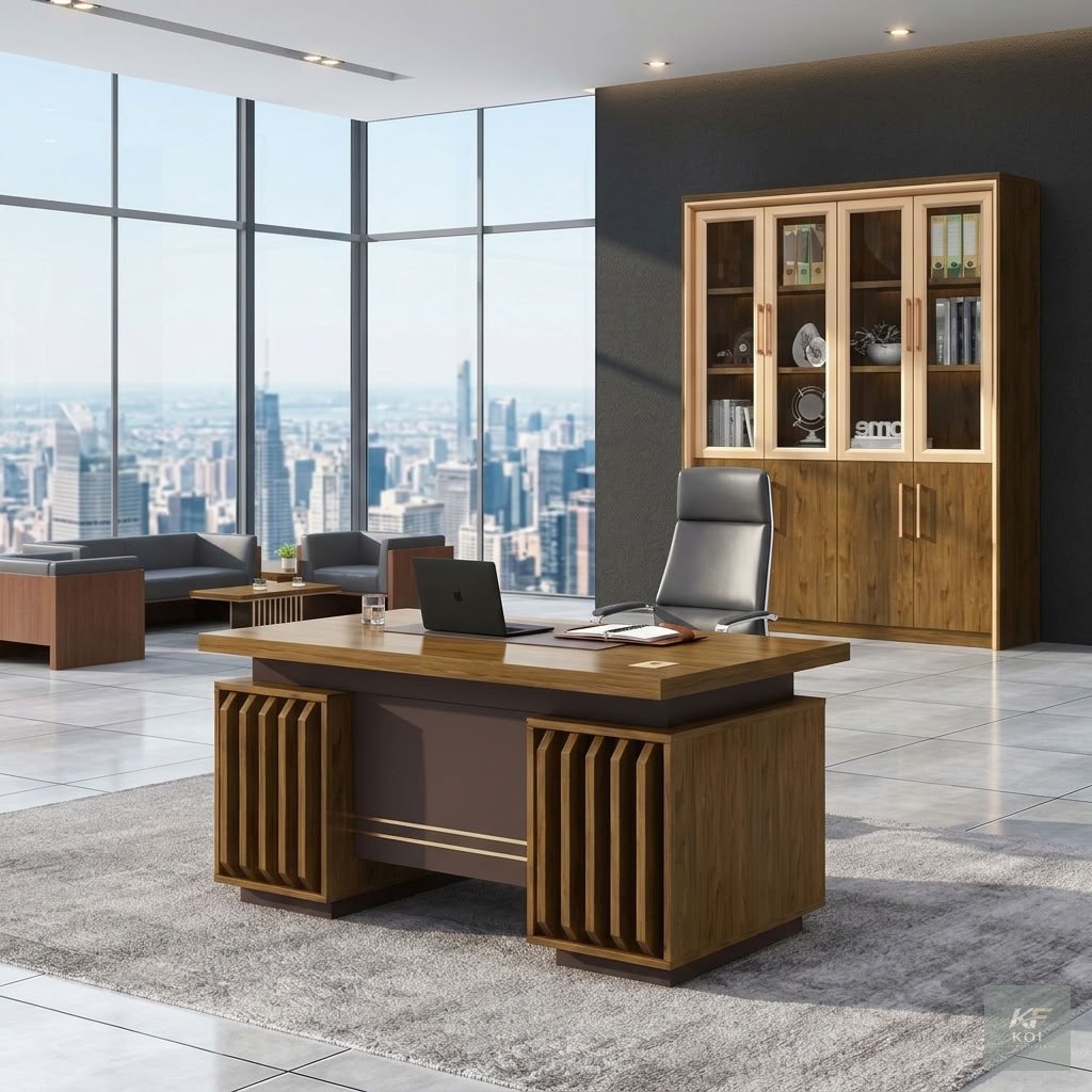 Modern 1.4-Meter Executive Office Desk, 1.4M executive office desk Kenya, modern 1.4-meter office desk, executive wooden office desk Nairobi, contemporary director's office desk, premium executive wor