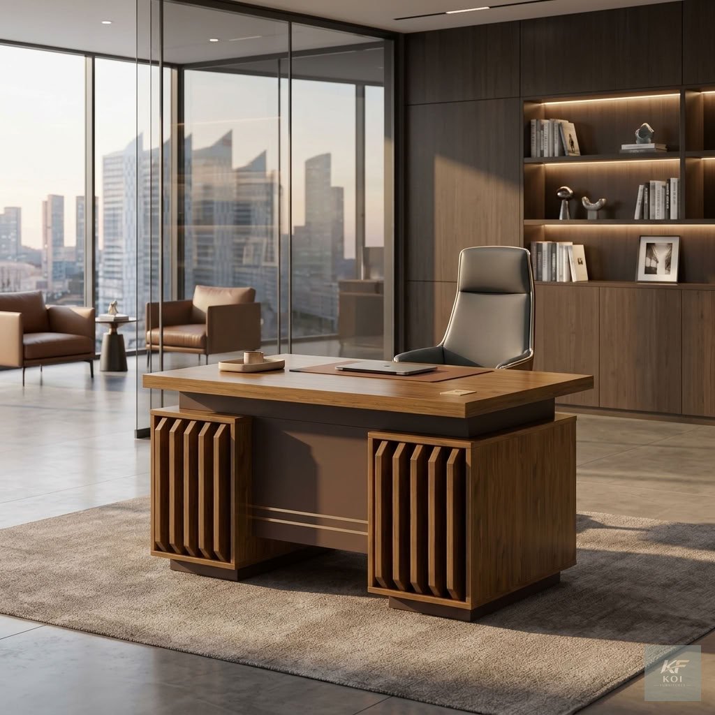 Modern 1.4-Meter Executive Office Desk, 1.4M executive office desk Kenya, modern 1.4-meter office desk, executive wooden office desk Nairobi, contemporary director's office desk, premium executive wor