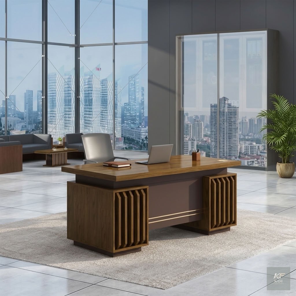 Modern 1.4-Meter Executive Office Desk, 1.4M executive office desk Kenya, modern 1.4-meter office desk, executive wooden office desk Nairobi, contemporary director's office desk, premium executive wor