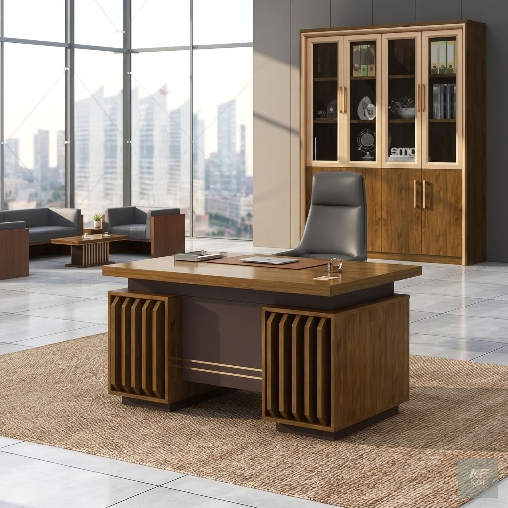 Modern 1.4-Meter Executive Office Desk, 1.4M executive office desk Kenya, modern 1.4-meter office desk, executive wooden office desk Nairobi, contemporary director's office desk, premium executive wor