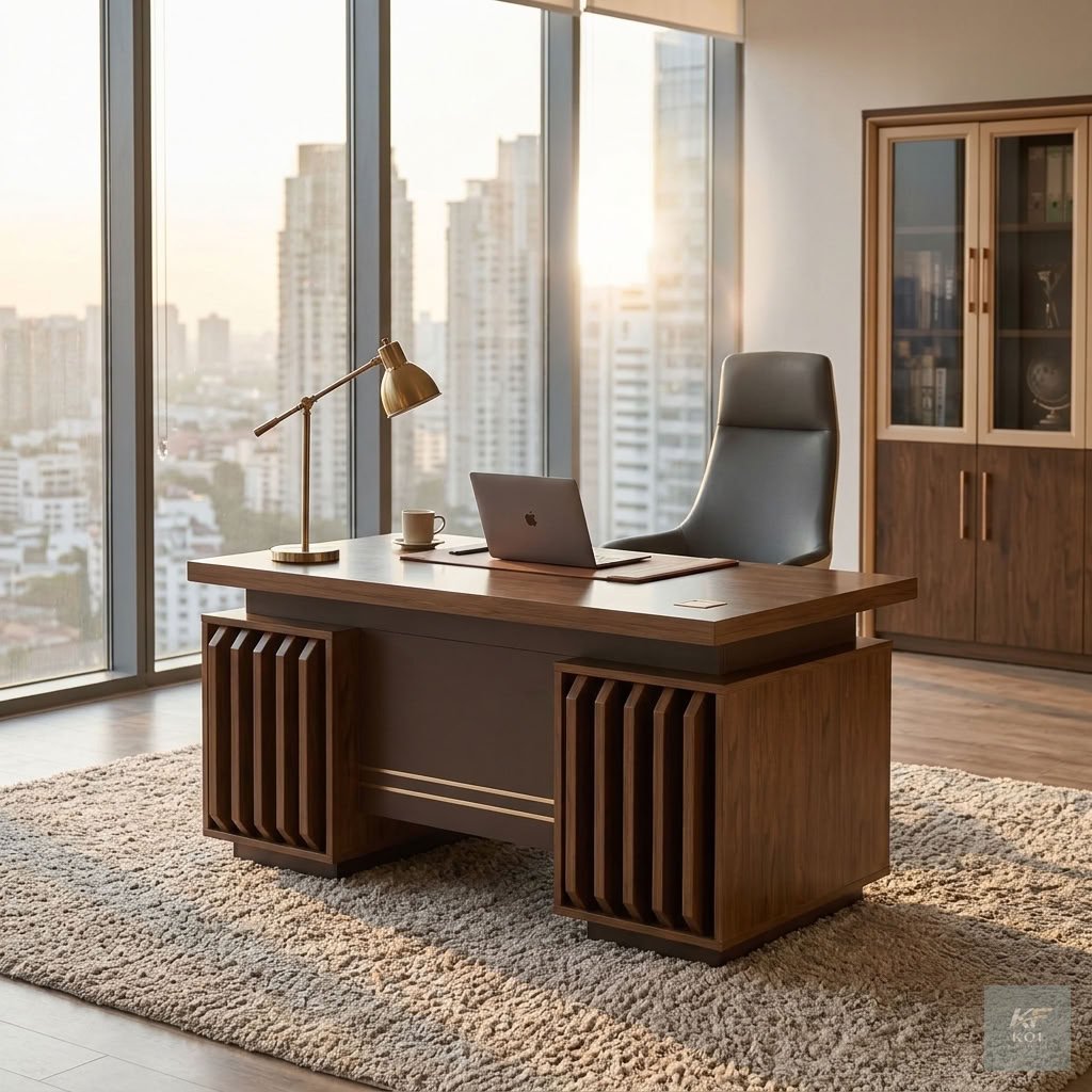 Modern 1.4-Meter Executive Office Desk, 1.4M executive office desk Kenya, modern 1.4-meter office desk, executive wooden office desk Nairobi, contemporary director's office desk, premium executive wor