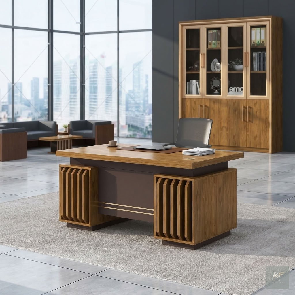 Modern 1.4-Meter Executive Office Desk, 1.4M executive office desk Kenya, modern 1.4-meter office desk, executive wooden office desk Nairobi, contemporary director's office desk, premium executive wor