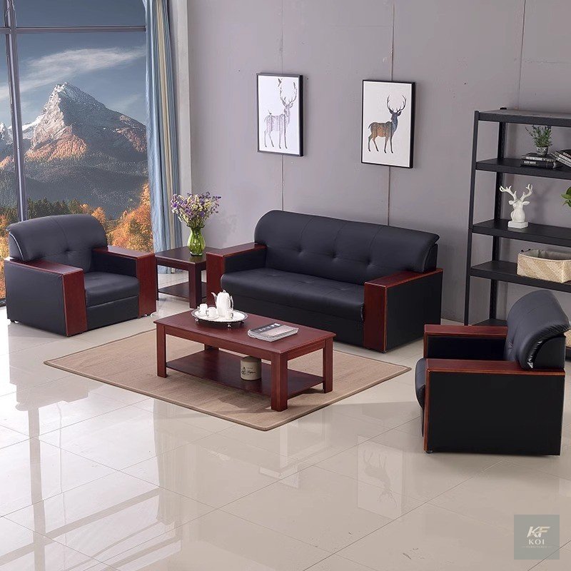 Modern 5-Seater Executive Office Sofa Set, 5-seater executive office sofa Kenya, modern office sofa set Nairobi, five-seater office reception sofa, executive leather sofa set, premium office lounge fu