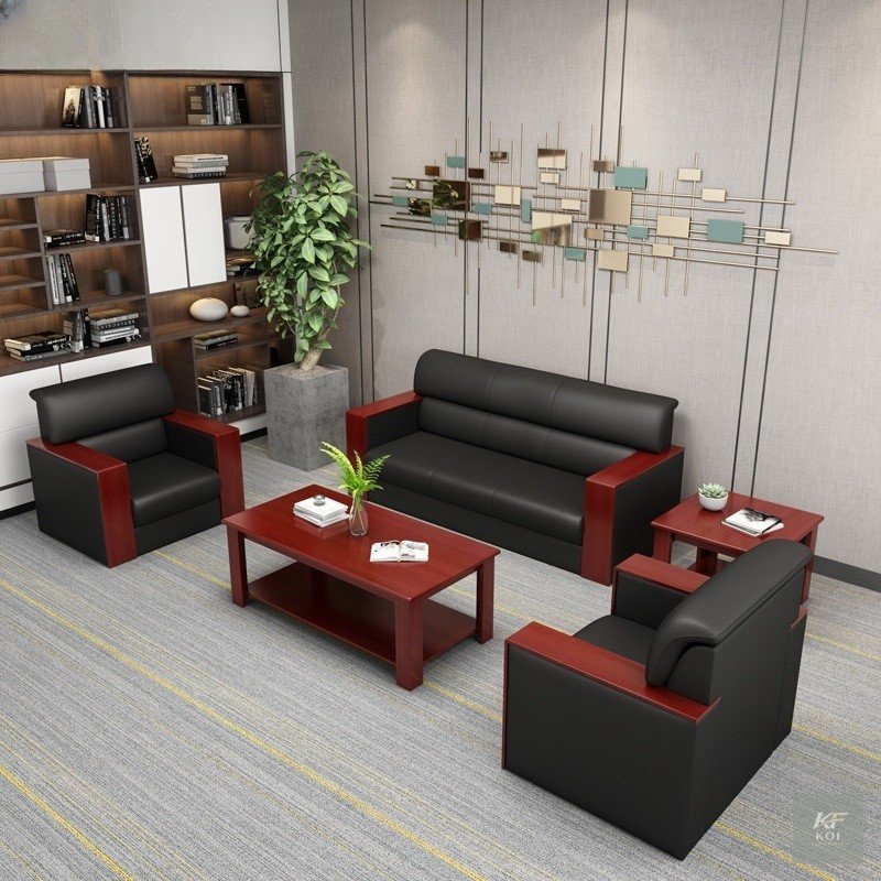 Modern 5-Seater Executive Office Sofa Set, 5-seater executive office sofa Kenya, modern office sofa set Nairobi, five-seater office reception sofa, executive leather sofa set, premium office lounge fu