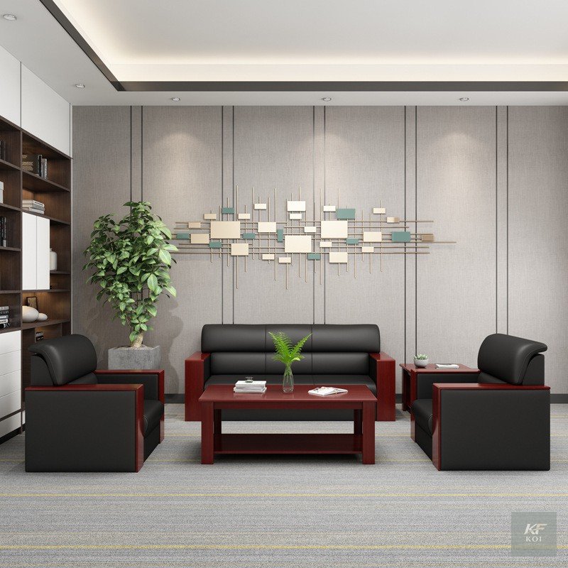 Modern 5-Seater Executive Office Sofa Set, 5-seater executive office sofa Kenya, modern office sofa set Nairobi, five-seater office reception sofa, executive leather sofa set, premium office lounge fu