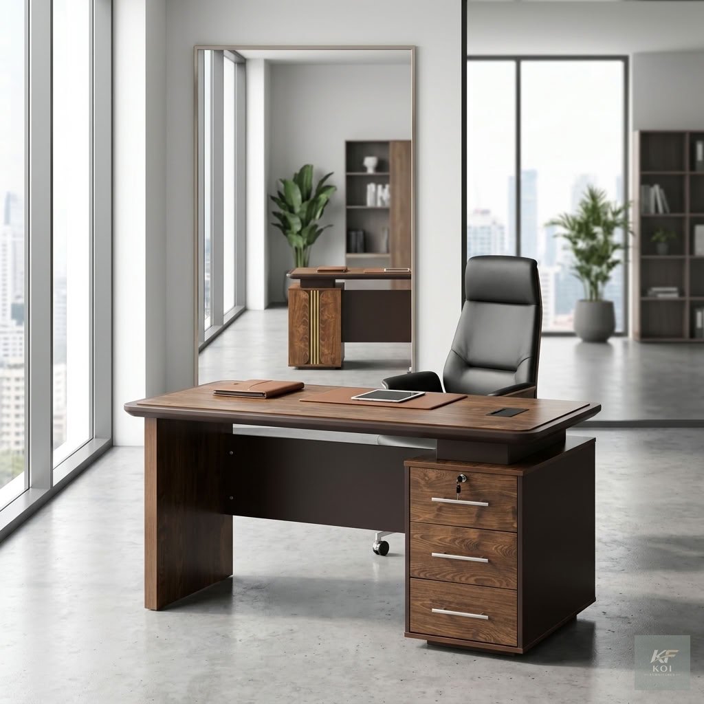 1.4M modern executive office desk 1.4M modern executive office desk, 1.4 metre executive desk, 1.4m office desk, modern executive office table, executive wooden desk, premium office desk, contemporary