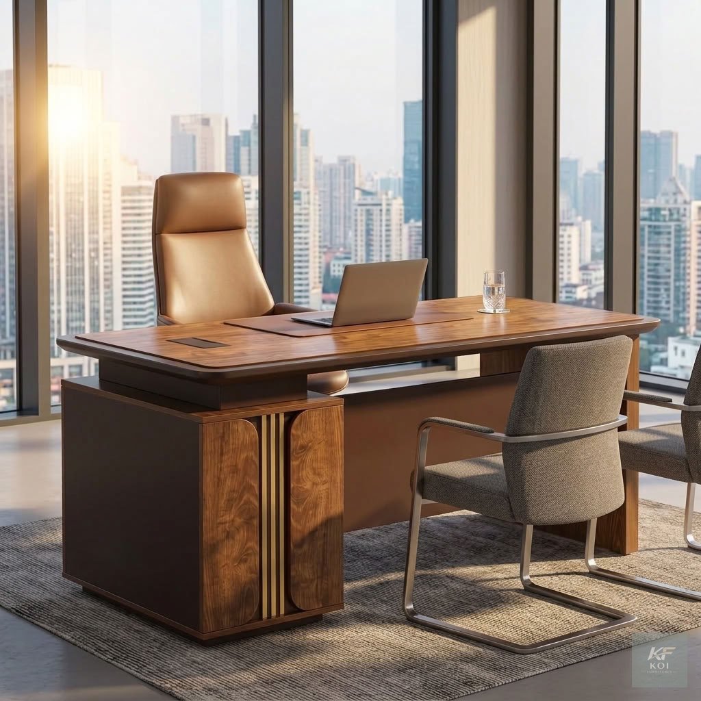 1.4M modern executive office desk 1.4M modern executive office desk, 1.4 metre executive desk, 1.4m office desk, modern executive office table, executive wooden desk, premium office desk, contemporary