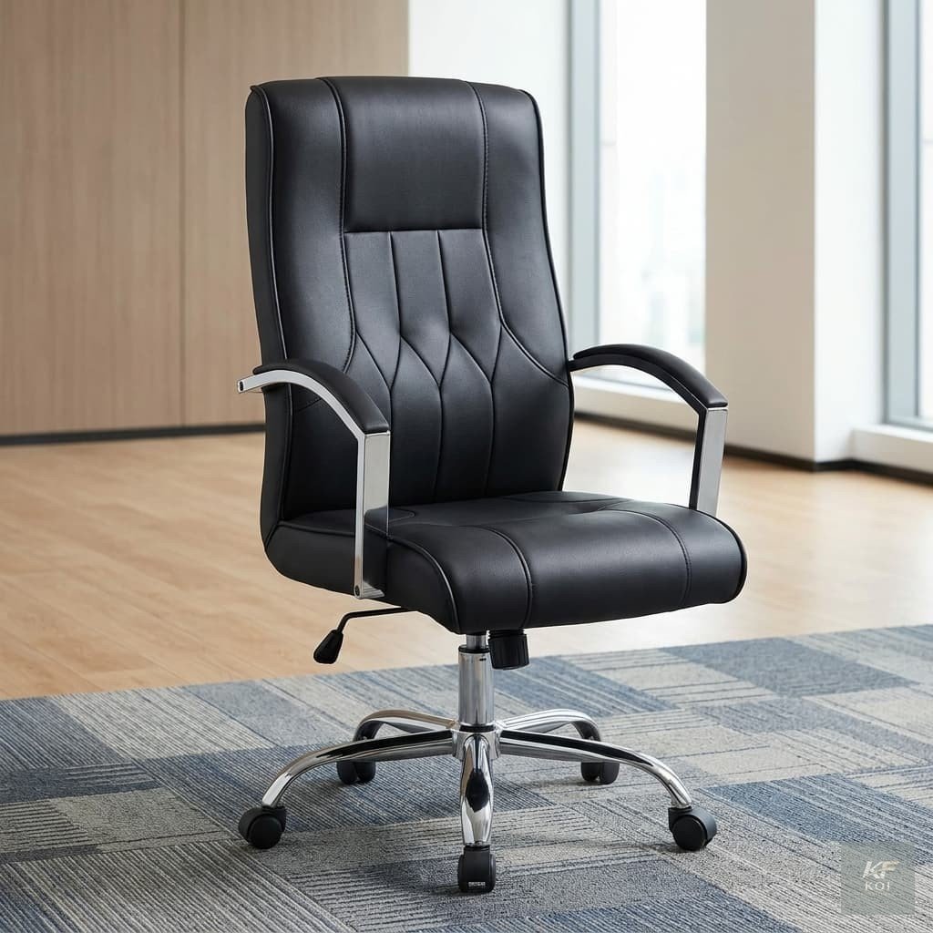 Quality Leather Office Chair, premium leather office chair, quality executive office chair Kenya, comfortable leather office chair Nairobi, modern leather swivel chair, ergonomic leather office chair,