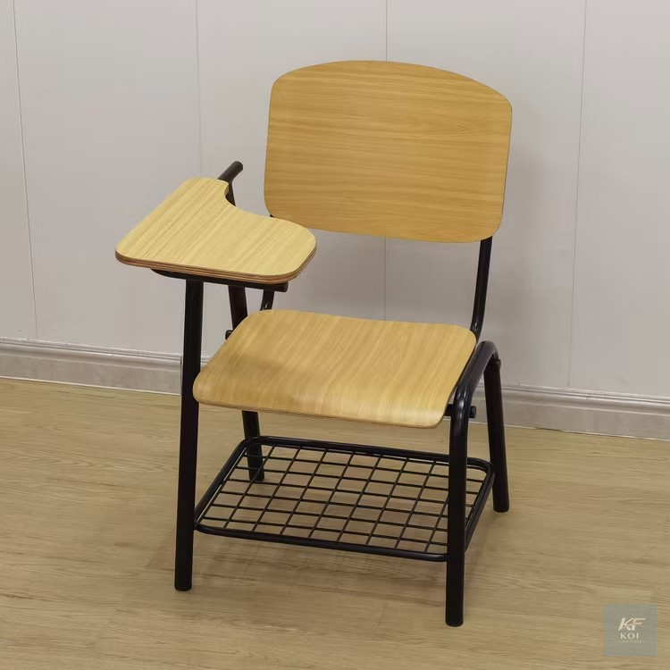 School Study Chair with a Writing Pad, school chair with writing pad Kenya, student writing pad chair, classroom study chair Nairobi, school desk chair with tablet, lecture hall chair with writing pad