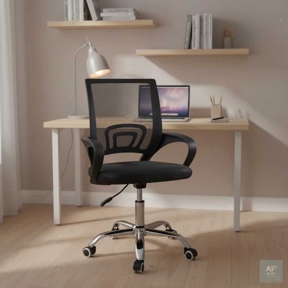 mid-back mesh clerical office chair, mid-back mesh office chair Kenya, clerical office chair Nairobi, ergonomic mid-back chair, mesh clerical chair, mid-back swivel office chair, adjustable clerical o