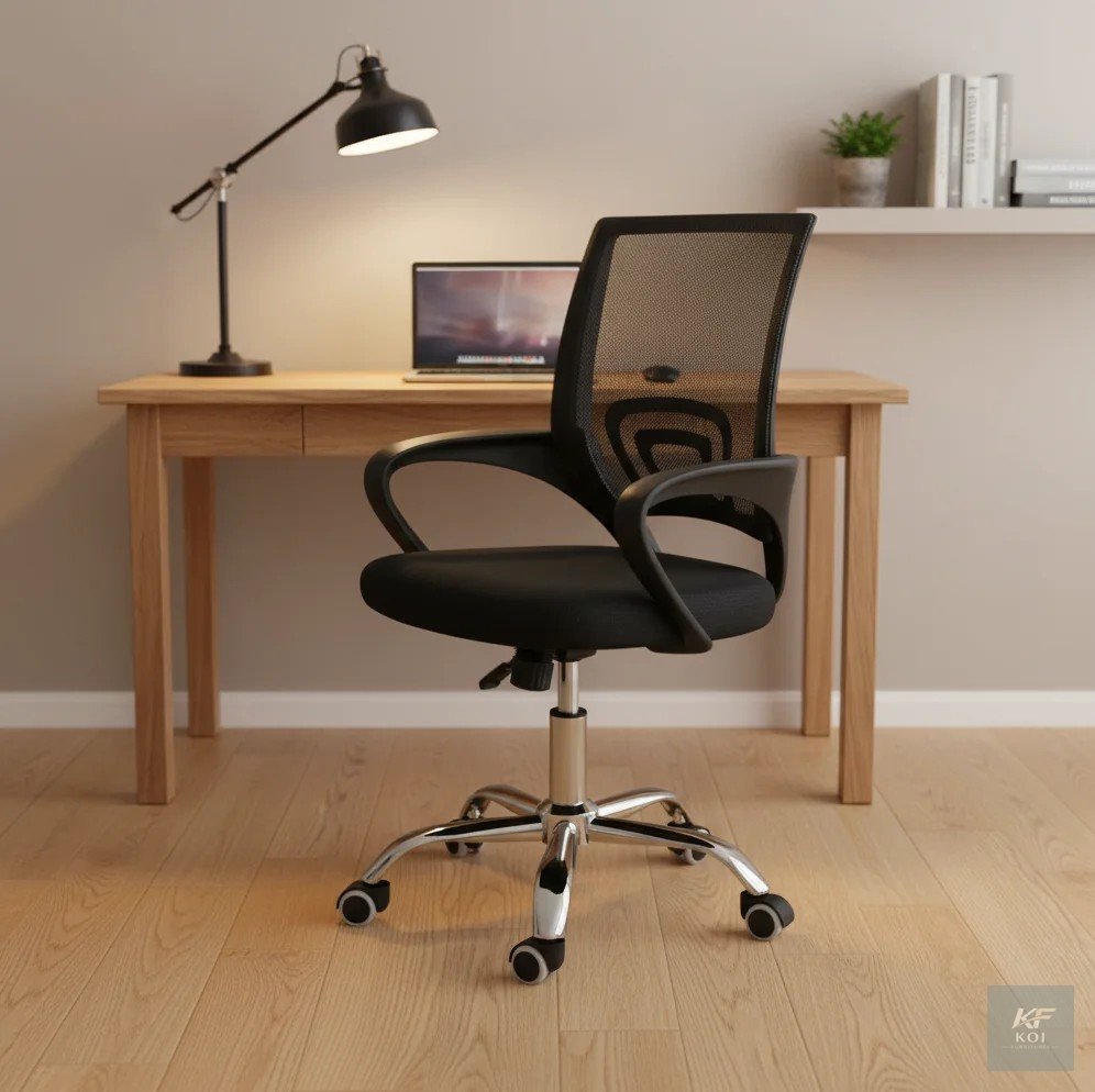 mid-back mesh clerical office chair, mid-back mesh office chair Kenya, clerical office chair Nairobi, ergonomic mid-back chair, mesh clerical chair, mid-back swivel office chair, adjustable clerical o