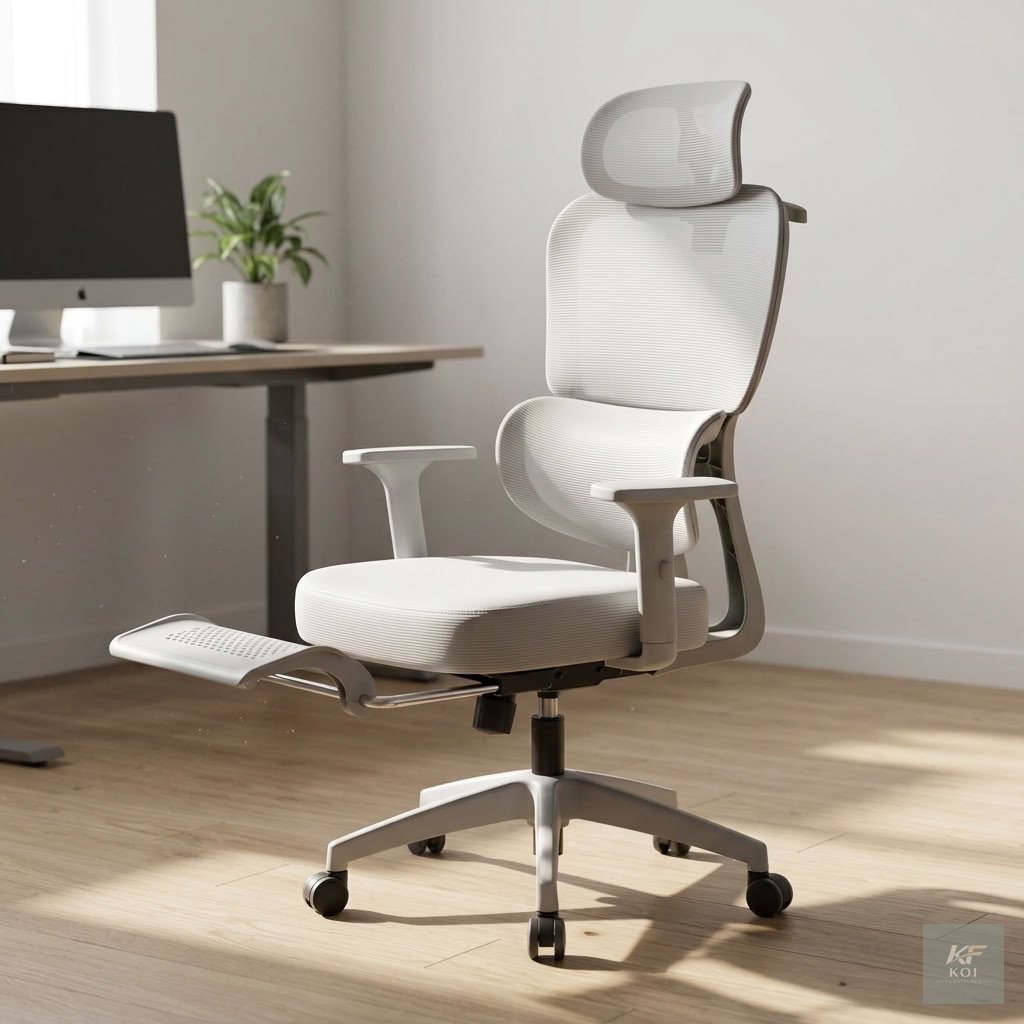 White ergonomic orthopedic office chair, white ergonomic office chair, white orthopedic chair, ergonomic white computer chair, white office desk chair, adjustable white office chair, white lumbar supp