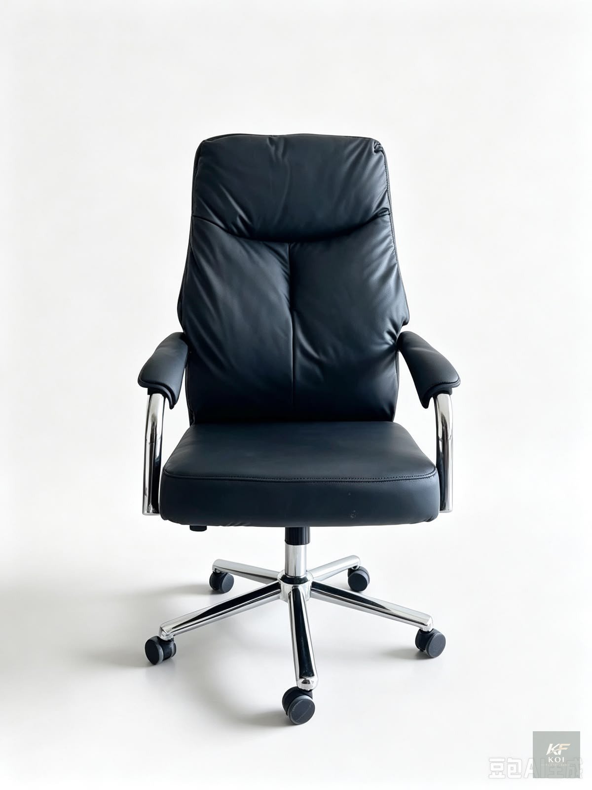 black executive high-back leather office chair, black leather executive office chair, high-back executive chair Kenya, black leather office chair Nairobi, premium executive swivel chair, ergonomic hig