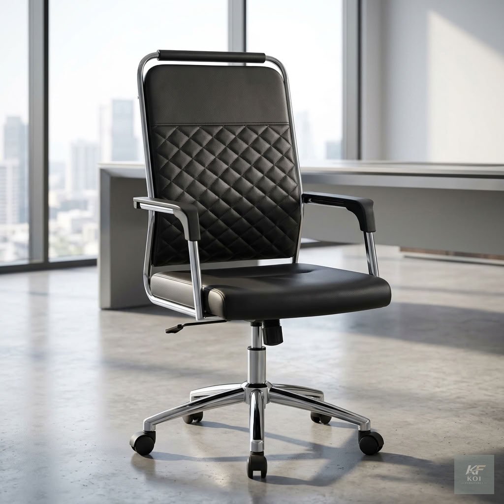 black leather executive office chair, black executive leather chair, black leather office chair, executive office chair, luxury executive office chair, premium leather office chair, high-back executiv