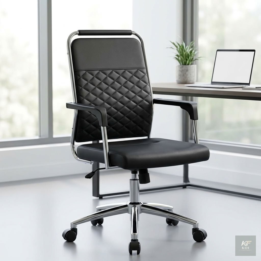 black leather executive office chair, black executive leather chair, black leather office chair, executive office chair, luxury executive office chair, premium leather office chair, high-back executiv