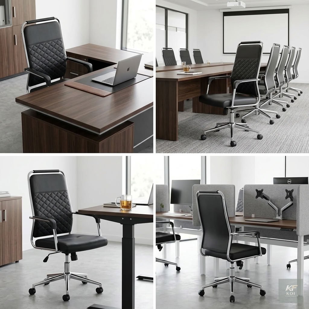 black leather executive office chair, black executive leather chair, black leather office chair, executive office chair, luxury executive office chair, premium leather office chair, high-back executiv
