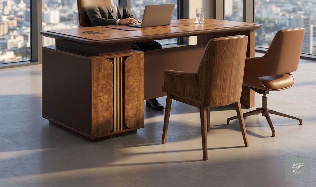 1400MM Executive Golden Advanced Office Desk 10