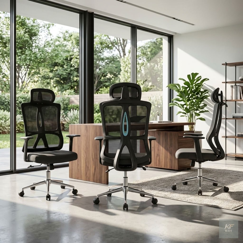 BLUEY black ergonomic high-back office chair, BLUEY ergonomic office chair, black high-back office chair, ergonomic black office chair, high-back ergonomic chair, adjustable office chair, black comput