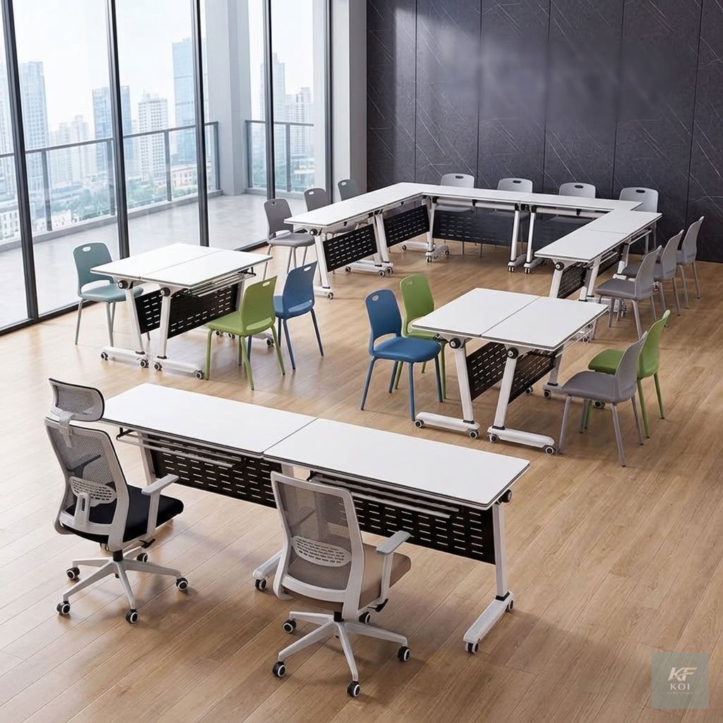 120CM X 60CM Foldable Training Table 14