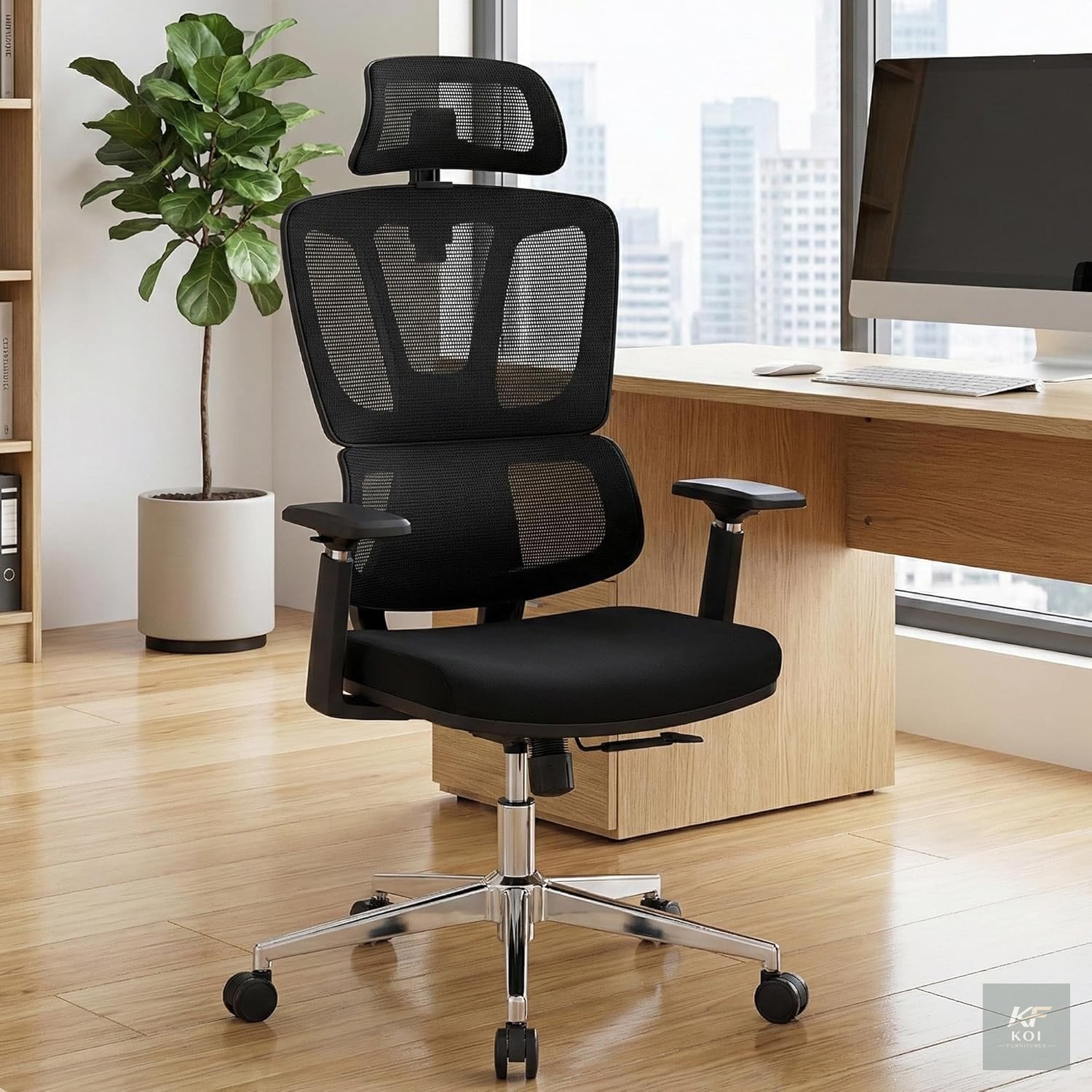 Executive High Back Orthopedic Office Chair 6