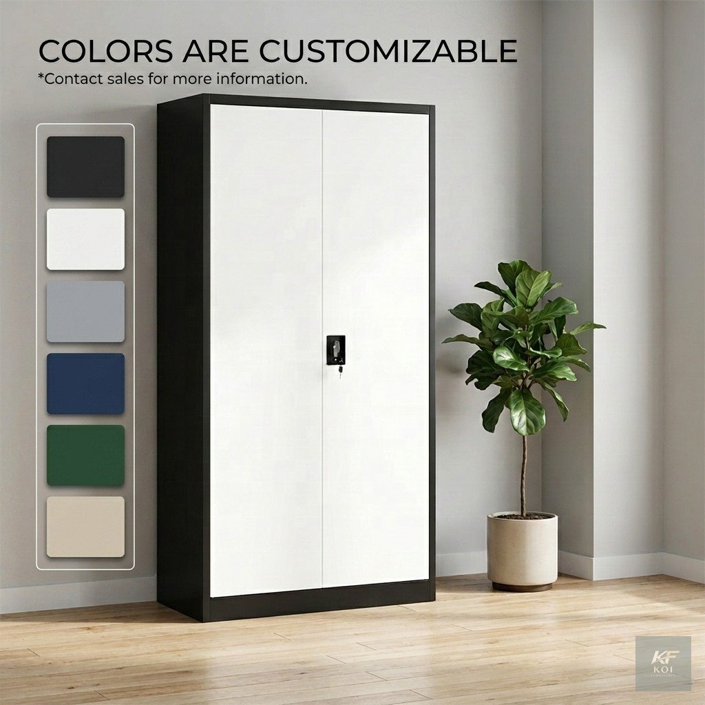 heavy-duty 2-door metal storage cabinet, 2-door metal storage cabinet, heavy-duty steel storage cabinet, 2-door steel office cabinet, metal office storage cabinet, steel office storage cupboard, 2-doo