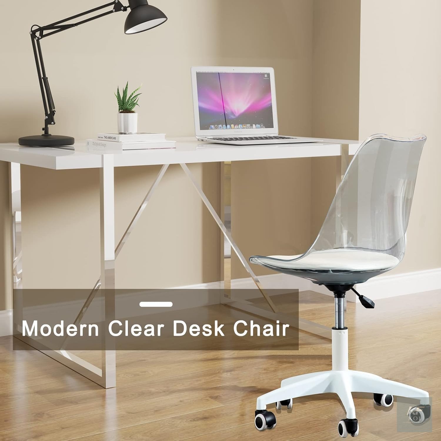 Clear Eames Swivel Chair 5