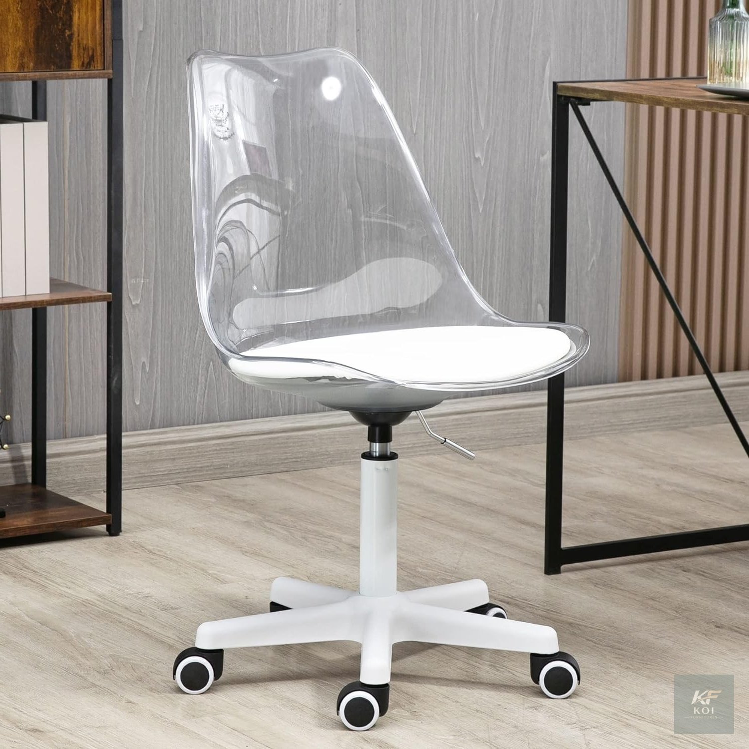 Clear Eames Swivel Chair 4