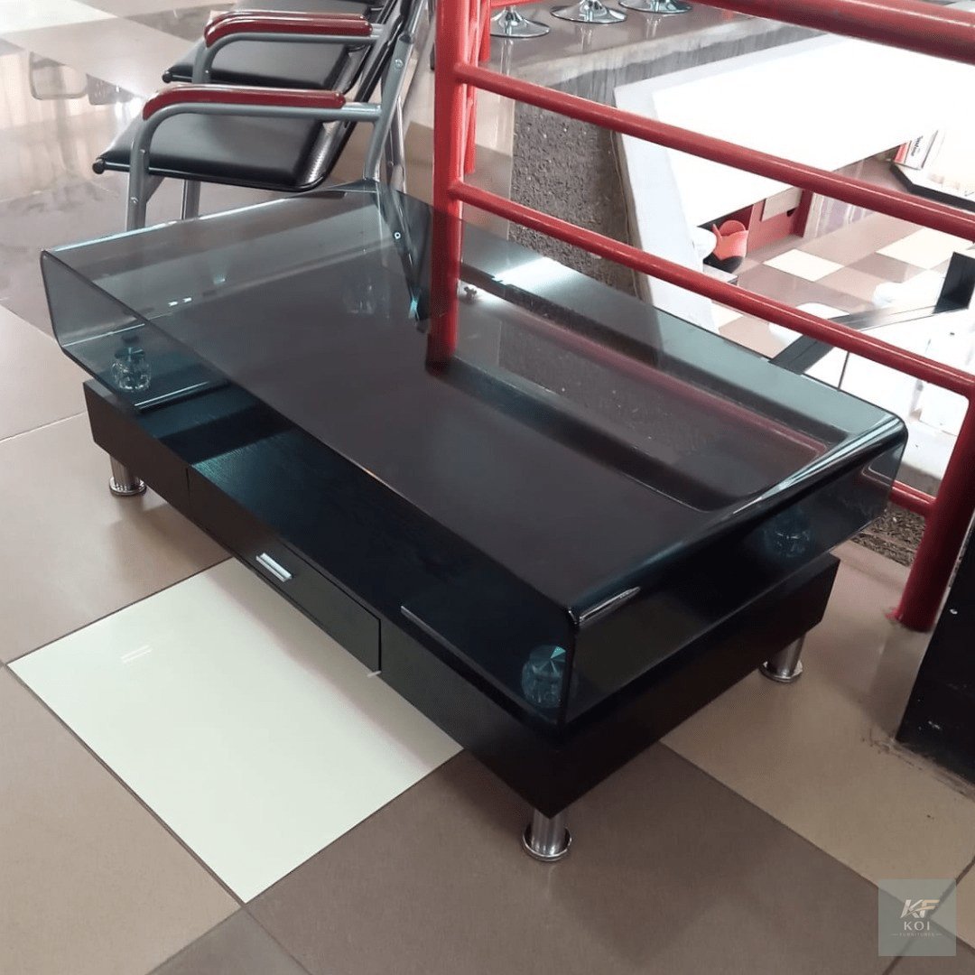 modern black wooden coffee table, black wooden coffee table Kenya, modern coffee table Nairobi, black wood centre table, contemporary living room coffee table, black rectangular coffee table, stylish
