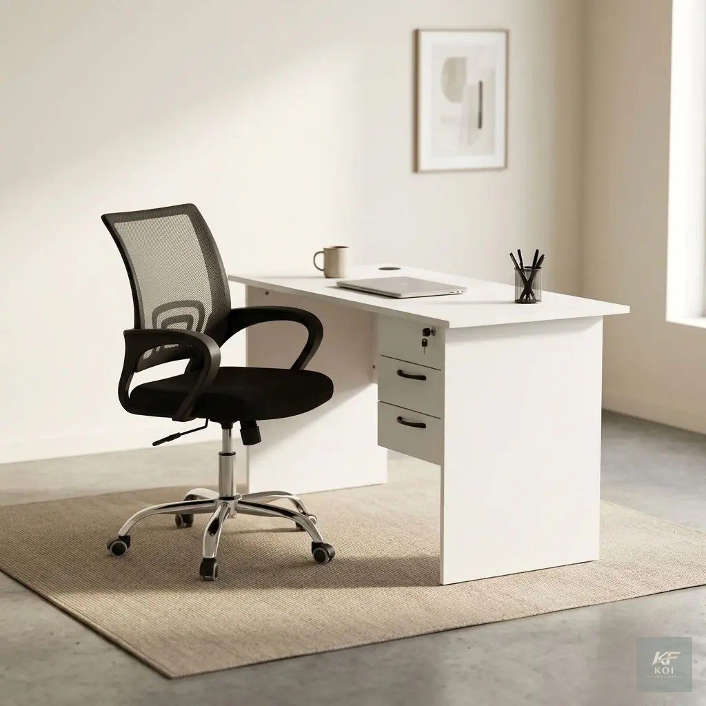 modern home office or study setup, modern home office furniture Kenya, home study desk Nairobi, complete home office setup, modern study workstation, home office desk and chair, study room furniture K