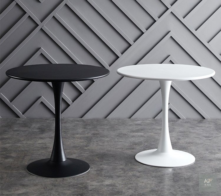 modern round marble-finish tulip table, round marble tulip table Kenya, modern tulip dining table, marble-finish round table Nairobi, round pedestal dining table, contemporary tulip table, white marbl