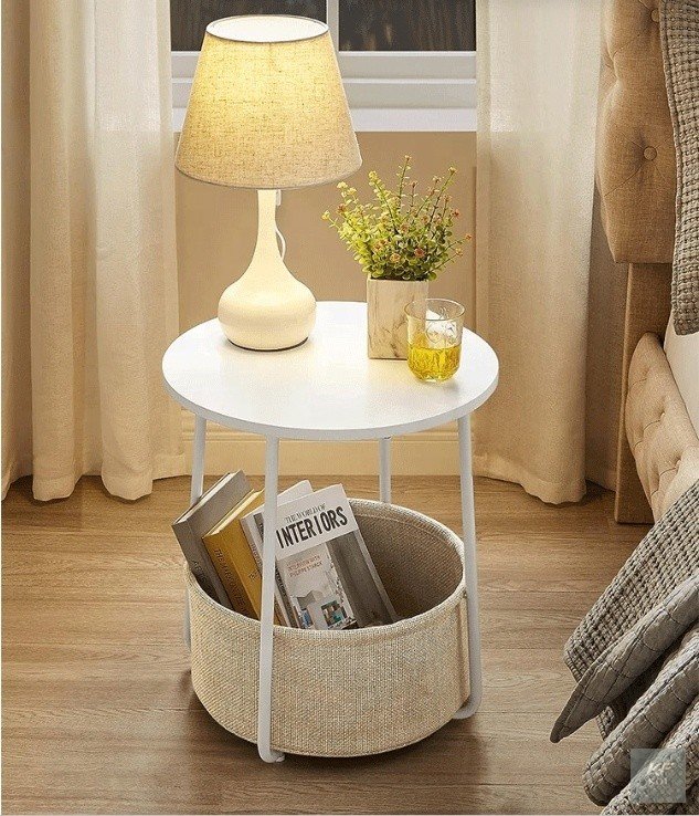 modern round side table, round side table Kenya, modern side table Nairobi, contemporary round accent table, minimalist round side table, stylish living room side table, modern bedside table Kenya, ro