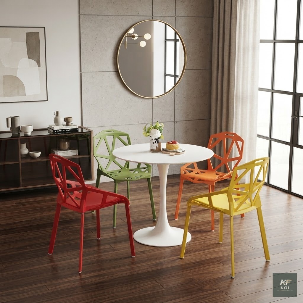 modern stackable plastic dining chairs, stackable plastic dining chairs Kenya, modern plastic dining chairs, stackable dining chairs Nairobi, durable plastic chairs, lightweight plastic dining chairs,