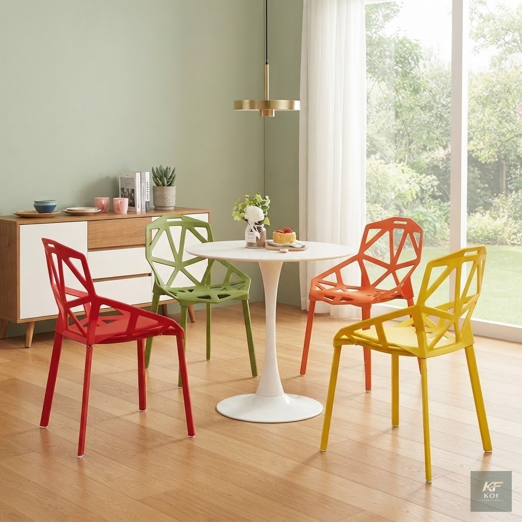 modern stackable plastic dining chairs, stackable plastic dining chairs Kenya, modern plastic dining chairs, stackable dining chairs Nairobi, durable plastic chairs, lightweight plastic dining chairs,