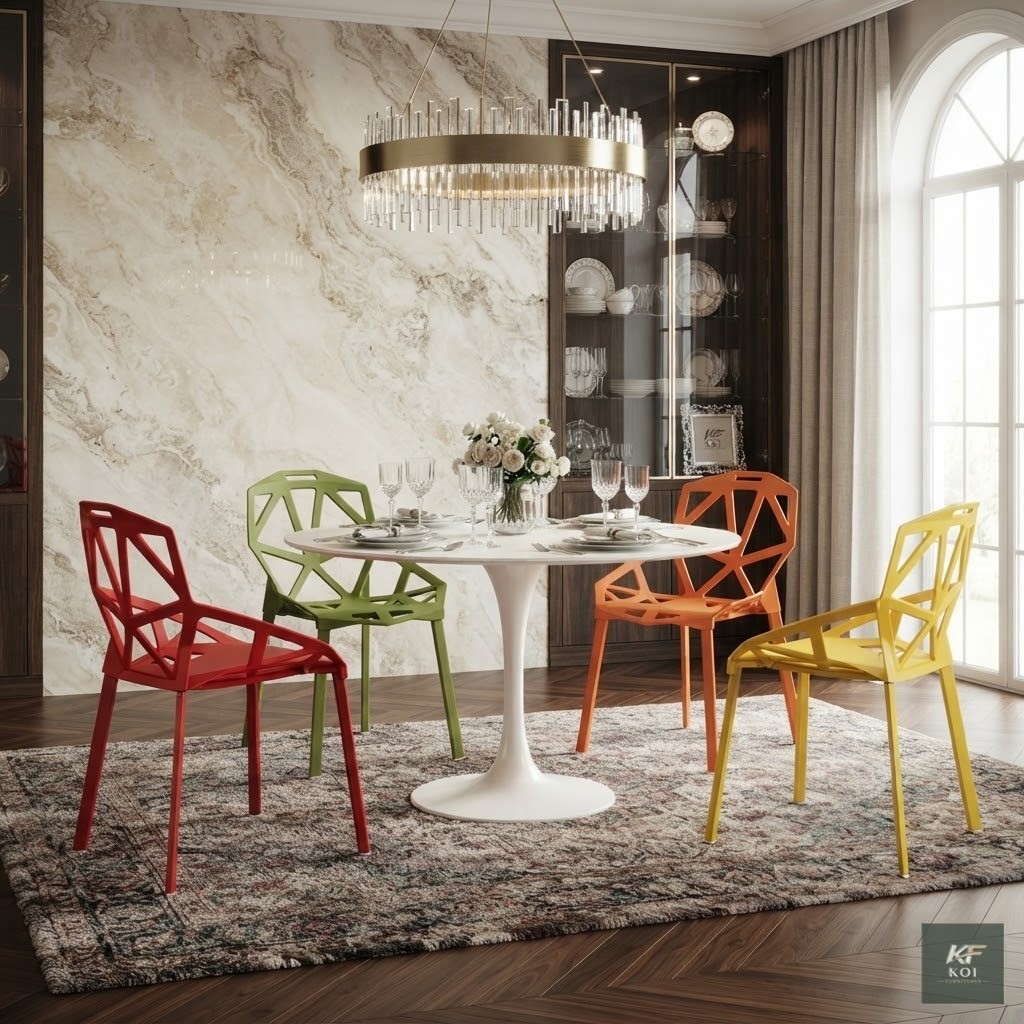 modern stackable plastic dining chairs, stackable plastic dining chairs Kenya, modern plastic dining chairs, stackable dining chairs Nairobi, durable plastic chairs, lightweight plastic dining chairs,