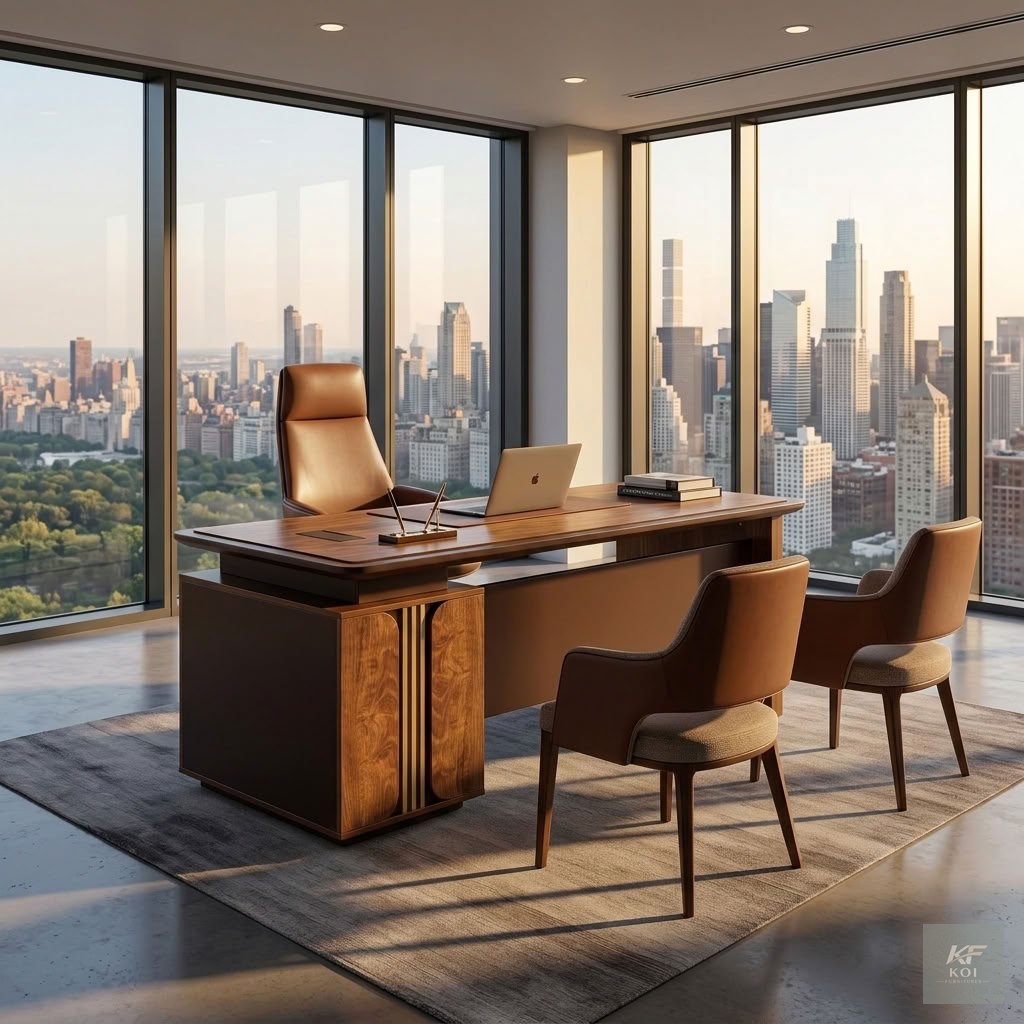 1400MM Executive Golden Advanced Office Desk 7