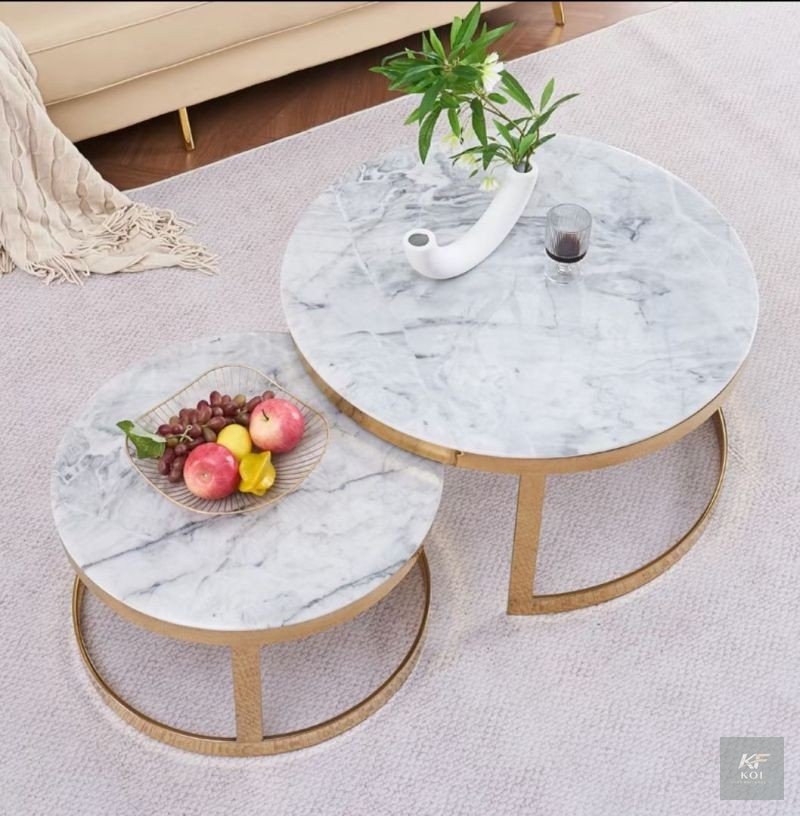 round marble nesting coffee tables, round marble coffee table set, marble nesting tables, modern round nesting coffee tables, marble top coffee tables, nested living room tables, round marble center t