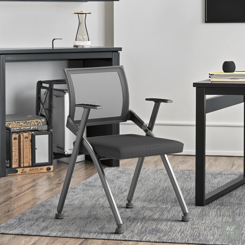 medium-back foldable study training chair Medium-back foldable study training chair, foldable training chair, medium-back study chair, folding office chair, portable training chair, foldable study cha