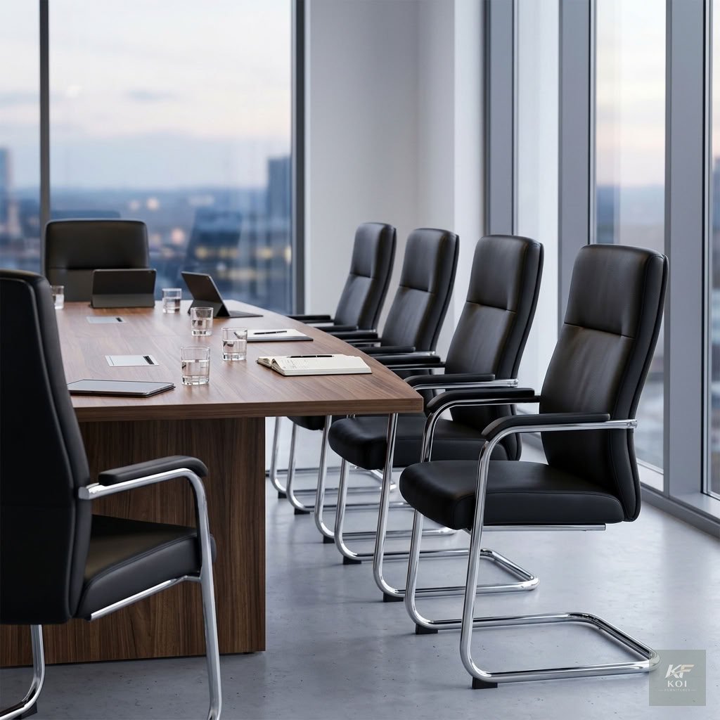 ergonomic high-back leather executive visitor Chair Ergonomic high-back leather executive visitor chair, high-back leather visitor chair, ergonomic executive visitor chair, leather office guest chair,