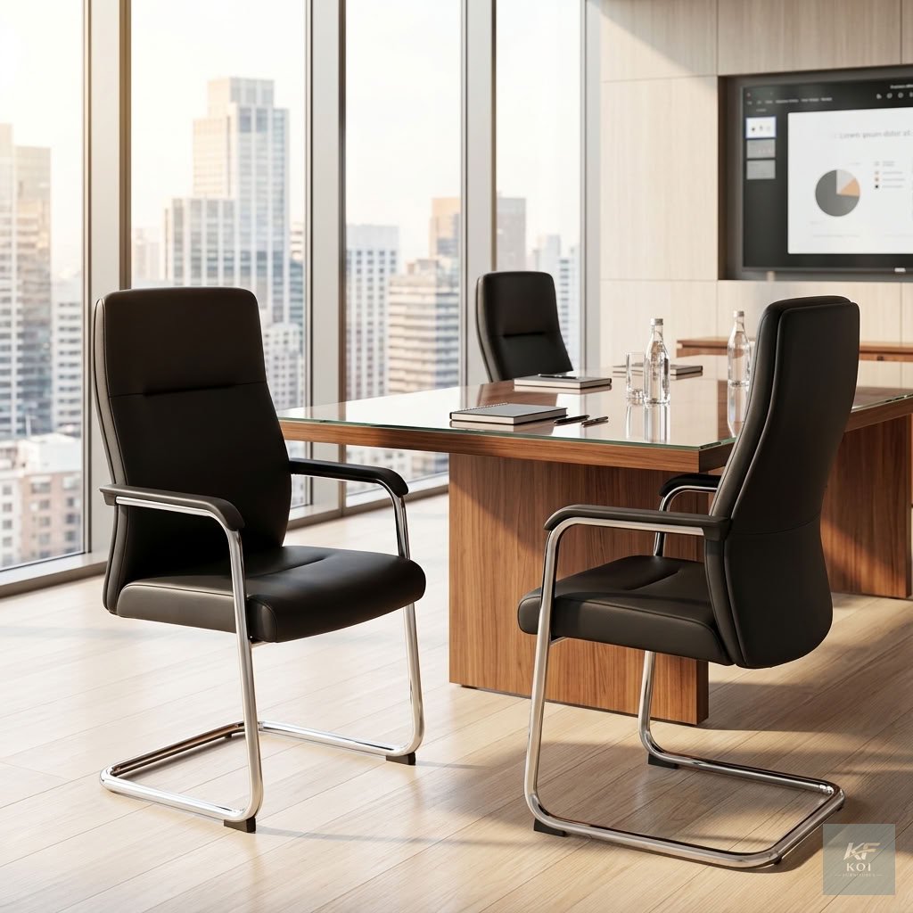 ergonomic high-back leather executive visitor Chair Ergonomic high-back leather executive visitor chair, high-back leather visitor chair, ergonomic executive visitor chair, leather office guest chair,