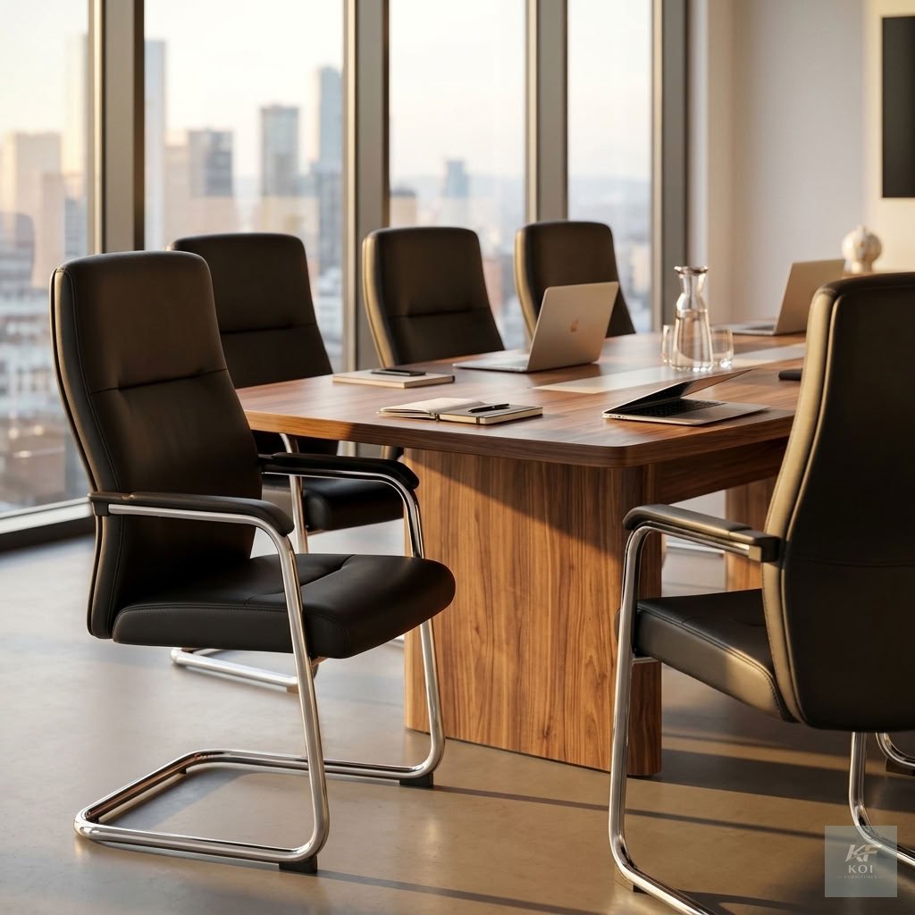 ergonomic high-back leather executive visitor Chair Ergonomic high-back leather executive visitor chair, high-back leather visitor chair, ergonomic executive visitor chair, leather office guest chair,