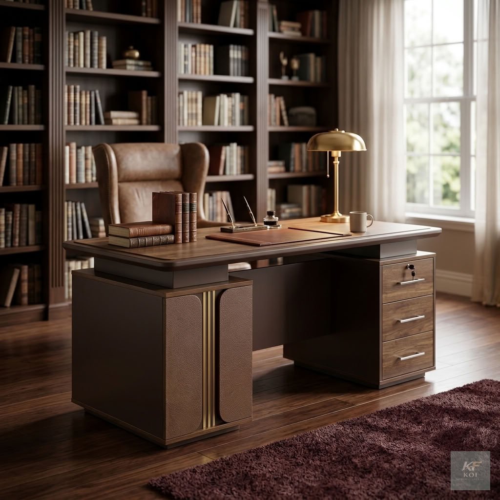 1400MM Executive Golden Advanced Office Desk 4